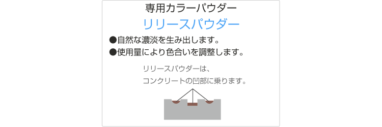 専用カラーパウダー リリースパウダー